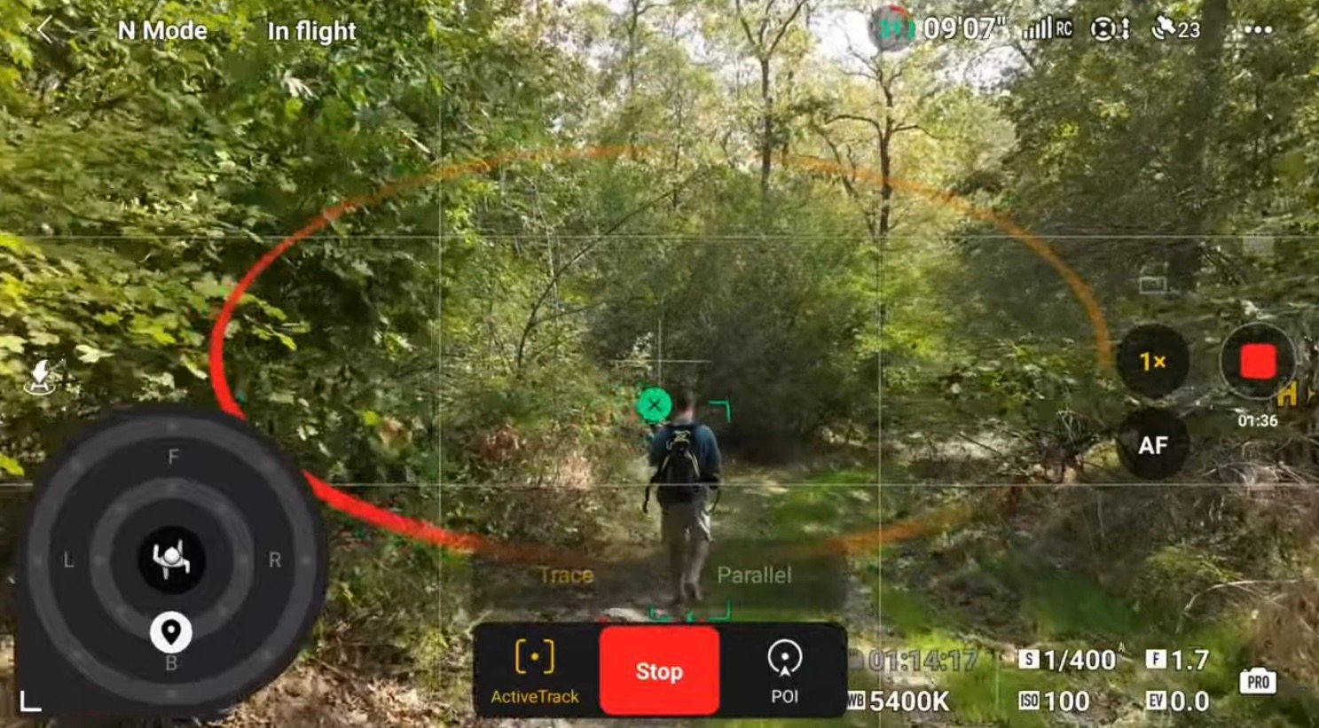ActiveTrack на DJI Mini 4 Pro