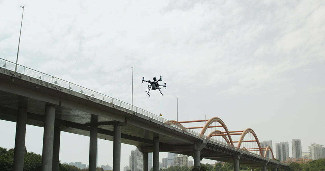 Инспекция моста с DJI Matrice 210