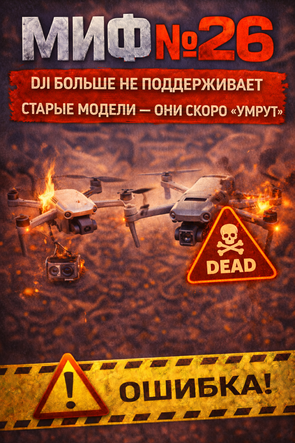 Миф №26: DJI больше не поддерживает старые модели — они скоро «умрут» Миф №26: DJI больше не поддерживает старые модели — они скоро «умрут»