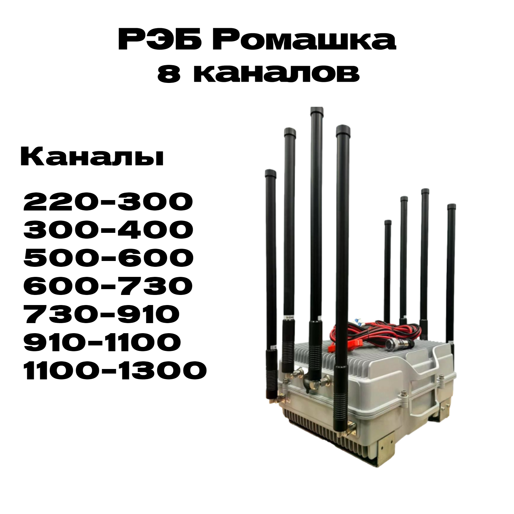Автомобильный подавитель РЭБ «Ромашка» (8-ми канальная)