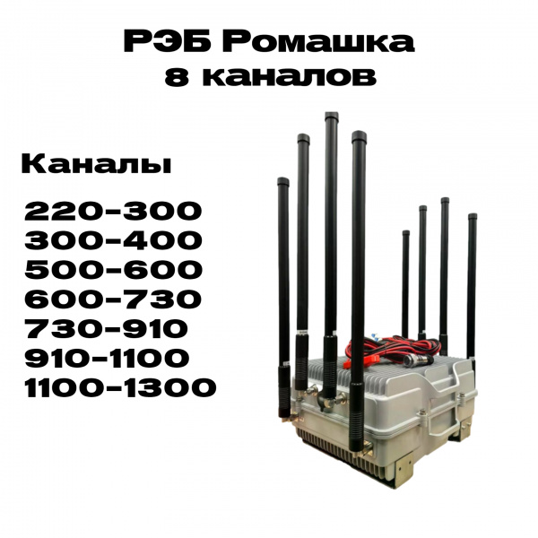 Автомобильный подавитель РЭБ «Ромашка» (8-ми канальная)